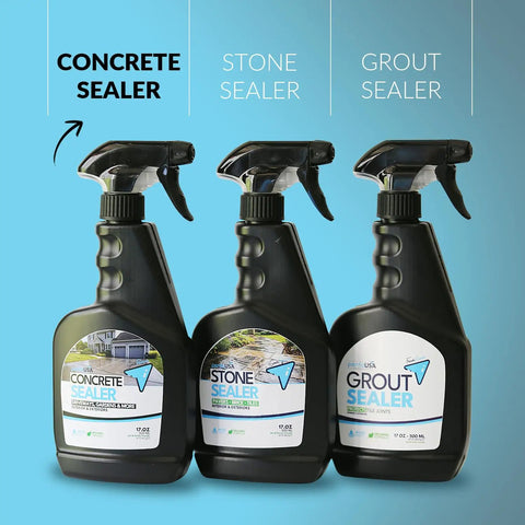 Hella Tough Water Based Concrete Sealer Spray For Patios And Masonry Quick Dry Stain Resistant Outdoor Coating 17 oz bottles