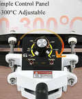 Heavy Duty Portable Handheld Impulse Bag Sealer With Precise Temperature Control, showing the adjustable control panel.