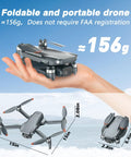 Foldable 1080P FPV Drone With Camera For Grownups, Beginners And Kids displayed in hand showing size and portability