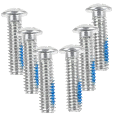 Close-up view of 18 Pack Roller Skate Brake Screws And Stopper Fittings For Inline And Quad Skates, showing metal components with threads.