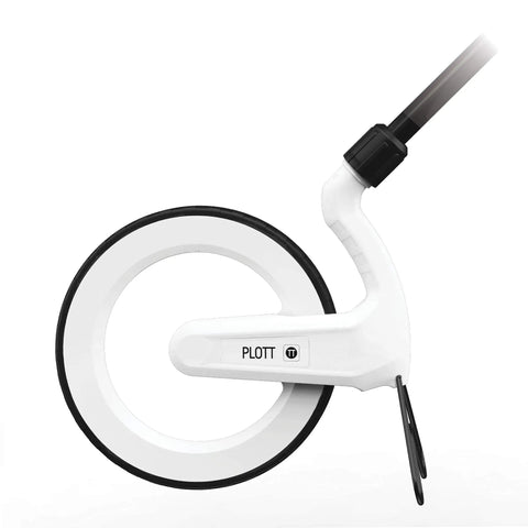 Rock Solid Digital Measuring Wheel And Smart Mapping Kit With Sprayer Attachment And Heavy Duty Carrying Case For Dead Nuts Accuracy And Slick App Sharing