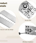 Heavy Duty Steel Sofa Connectors Pair Up With Alligator Clamps To Stabilize Sectional Couches featuring sturdy steel and secure multi-clip design.
