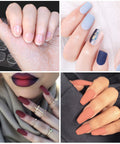 Pro DIY Nail Kit With 288 Double Sided Adhesive Nail Tabs 12 Sheets Waterproof Breathable Transparent Jelly Stickers Built For Reusable False Nails And Flawless At Home Manicures, showcasing various manicure styles on hands.