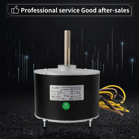 Upgraded 5KCP39EGS070S Condenser Fan Motor 1/4 HP 1100 RPM 208/230V OEM Replacement with Capacitor CCW Rotation
