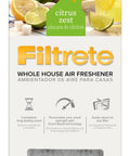 Whole House Air Freshener With Scent Boost Technology packaging showing citrus zest scent option