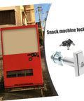 Badass Vending Machine T Handle Lock Kit With Keys High Security Snack Dispenser Access Control Smooth Install Solid Build Quality For Construction Sites And Retail Operations Keep Everything Locked Down Tight Secure. snack machine lock on red vending machine