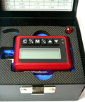 Digital Torque Wrench 1/2 Inch With Buzzer And LED Flash Notification For Tight Spots Pro Grade And Lightweight ISO 6789 Calibrated With Calibration Certificate Real Time Readout In Nm In Lbs And Ft Lbs 12.5 To 250.7 Ft Lbs Torque Range, red digital display module in case