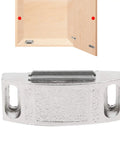 36 Piece Door Magnetic Catch Kit for Cabinets and Wardrobes Stainless Steel Thickened Bumper Magnets strong hold hardware