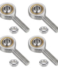 8mm Rod End Bearing With Left Hand Thread M8x1 25 Cast Iron Joint Jam Nut Built Tough For Mechanical Linkages And Assemblies Durable Corrosion Resistant SA8T K Style Fitment For Robotics Automotive And Industrial Machinery Projects, with nuts