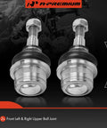 Beefy Forge Steel Front Upper Ball Joint for Volkswagen Beetle 1965 Through 1977 and Karmann Ghia 1965 Through 1974 Left and Right Front Suspension Replacement Heavy Duty Fit, pair of steel ball joints