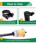Instructions for using 34 Piece Worm Gear Hose Clamp Set With Five Sizes From Five Sixteenths Inch Up To Twenty Three Thirty Seconds Inch Heavy Duty