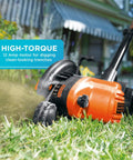 2 In 1 Electric Lawn Edger And Trencher With 12 Amp Corded Power, 7.5 Inch Cutting Width in use for precise lawn edging