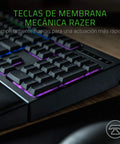 Badass Gaming Keyboard Featuring Mechanical Membrane Keys Dope RGB Lighting close-up of keys and RGB lighting