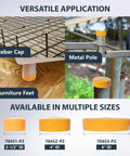 Heavy Duty Flex Four Inch Dust Collection End Caps Seal Outer Diameter Pvc Pipe Covers For Woodworking Shop Vacuum Systems Two Pack displayed on various applications.