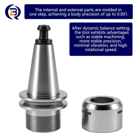 ISO20 ER20 Collet Chuck Holder With G2.0 Balance, High Speed CNC Milling Spindle Tool Holder Set, 40,000 RPM Capable