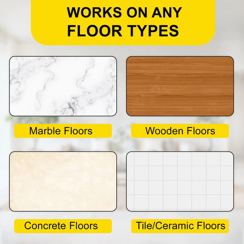 Rug Gripper Tape for Area Rugs, 12 Pack 4x4 Inch Double Sided Non Slip Carpet Tape, works on marble, wooden, concrete, and tile floors