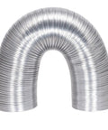 ArmorFlex Dryer Vent 8 Foot Flexible Aluminum Duct with Clamps Semi-Rigid Fire Resistant Laundry Vent Tubing for Dryers.