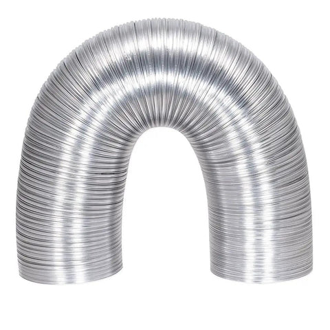 ArmorFlex Dryer Vent 8 Foot Flexible Aluminum Duct with Clamps Semi-Rigid Fire Resistant Laundry Vent Tubing for Dryers.