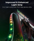 TV Backlight 3 Pro With HDR Triple Camera, Syncs To 75 85 Inch Screens, Ultra Clear HDR Image Capture For Brighter Highlights And Deeper Shadows, High Precision Triple Camera System, Perfect For An Immersive Movie Night And Gaming Setup. LED light strip on 75-85 inch TV