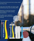 Industrial Strength Metal Bonding Epoxy Glue For Metal And Plastic Repairs, High Temperature Resistant Casting Adhesive Kit Display
