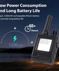Heavy Duty Long Range LoRa Transceiver With Integrated Gps And Esp32S3 Chip Features 1Point54Inch Electronic Paper Display showing battery life indicator.