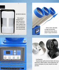 Heavy Duty 220V Industrial Air Conditioner Portable Spot Cooler With Three Adjustable Airflow Ducts And Smart Panel Controls For Shops Or Warehouses Chillin The Area Straight Up All Weekend Long showing water tank and air outlet.