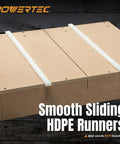 Smooth Sliding HDPE Runners for Straight Up Heavy Duty Diy Table Saw Sled Kit, enhancing smooth cuts and stability.