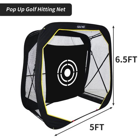 Golf Pop Up Practice Net 6X6X3Ft Portable For Backyard Garage Training And Driving Range Use Dope Nylon Netting
