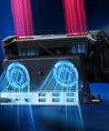 12 In 1 Dual Cooling Fan Docking Station For Steam Deck Rog Ally Xbox And Nintendo Switch With Hdmi 4K 60Hz Gigabit Ethernet And Type C Power Delivery showing dual cooling fans and USB ports.