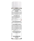 Back view of a can of Foaming Rust Penetrant Spray For Seized Bolts And Corroded Parts With Heavy Duty Lubricant And Moisture Displacing Formula Penetrating Oil To Break Rust Loose On Vehicles Farm Equipment And Industrial Machinery Two Pack, showing instructions and warnings.