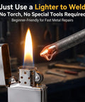 Low Temperature Welding Rods For Aluminum, Stainless Steel, And Iron, Pro Grade Easy Melt Repair with lighter flame.