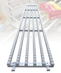 Lightweight Gravity Roller Conveyor Modular Cargo Slide Track portable unit with smooth ABS surface for warehouse use.