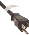 Close-up of Premium 4 Foot Beefy Universal Power Extension Cord 16 AWG 3 Prong Cable for TV Computer Monitor Printer