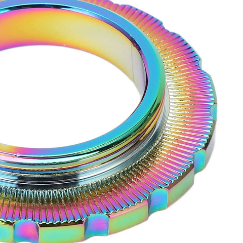 Centerlock Rotor Lockring Cover For Mountain Bikes Dope Bright Color Aluminum Alloy Shield Universal Fit Anti Deformation Design