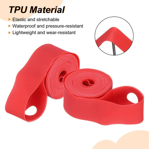 Two Pack 16 Inch TPU Rim Strips Puncture Proof Tire Liner For Mountain And Road Bikes 0.71 Inch Wide By 33.46 Inch Long