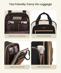 Underseat Carry On Luggage With Wheels Lightweight Soft Sided Personal Item Bag For Travel Airline Approved Size pocket details