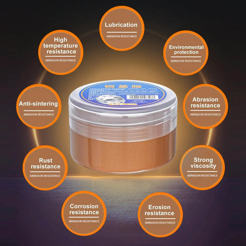 Copper Grease High Temperature Assembly Lubricant Pro Grade Heavy Duty for Industrial and Automotive Tool Repair Prevents Seizing and Galling