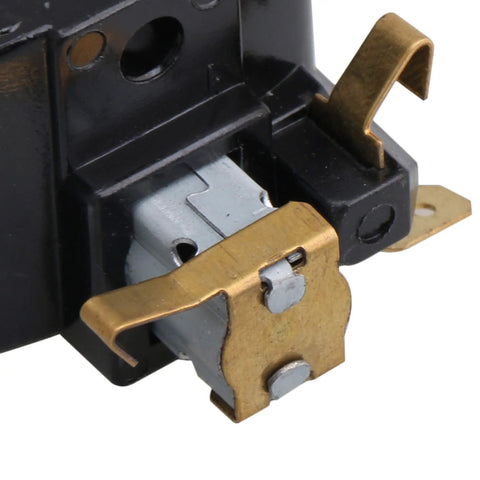 Close-up of Heavy Duty Gray Industrial Vacuum Replacement Carbon Brush Kit Featuring Rock Solid Iron Holders and Premium Graphite Rods.