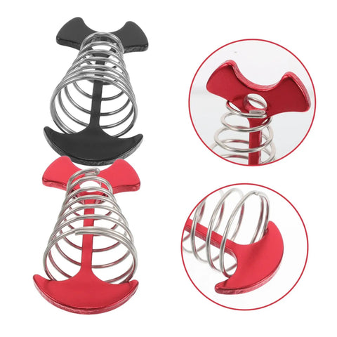 Heavy Duty Adjustable Aluminum Fishbone Tent Pegs And Rope Tighteners For No Sweat Awning Setup Lightweight Camping Ground Stakes And Tent Anchors Black And Red
