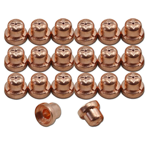 Copper nozzles from All In One Plasma Cutting Torch Consumables Kit For PT-31 JG-40 LG-40 Cutters With 18866 Tips Nozzles