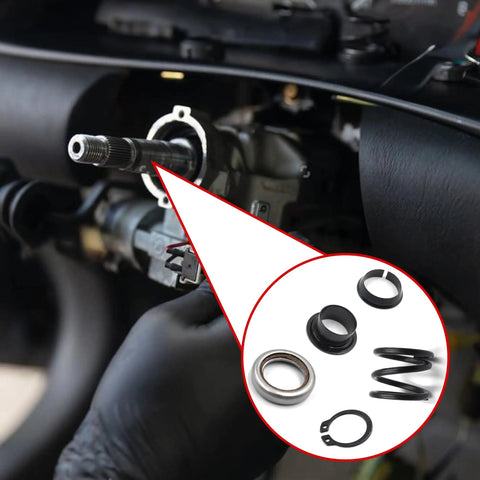 Upgraded Steering Column Upper Bearing Kit For Ford F-150 1997-2004 Tilt Or Non Tilt Steering installation components