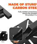 Straight Up Heavy Duty Carbon Steel Bench Vise And Grinder Table Mount Featuring Rock Solid Grip Portable Black Finish close-up of sturdy carbon steel welding detail