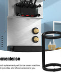 Replacement I Shaped Silicone Sealing Ring for Ice Cream Machine and Soft Serve Maker shown in front of ice cream maker