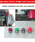 Operation panel of Heavy Duty Automatic Wood Cutting Saw With Pro Grade Alloy Blade, featuring easy-to-use electric control buttons.