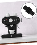 Rubber Steam Wand Cover For Espresso Makers With Heat Insulation Sleeve shown on a black coffee machine on countertop