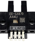 EE-SX670 Photoelectric Sensor Grooved Slot Type Connector, NPN Output, Front View