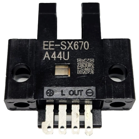 EE-SX670 Photoelectric Sensor Grooved Slot Type Connector, NPN Output, Front View