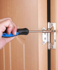 Person using a screwdriver from Grab And Go 39 Piece Basic Home Tool Set For DIYers With Quick Fixes In Home Garage Office Or Dorm