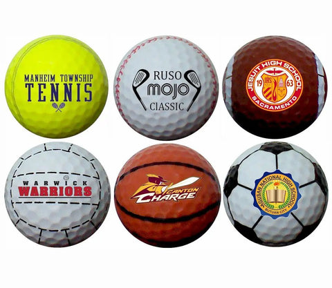 Custom Soccer Themed Golf Balls 12 Pack With Your Photo Logo Or Text, Personalized Golf Balls For Players, Coaches, Fans And Tourneys