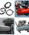 3 In 1 Air Compressor Valve Plate Replacement Kit With Paper Sealing Gasket Set In Black 3 Pack For Cylinder Head Base Seals